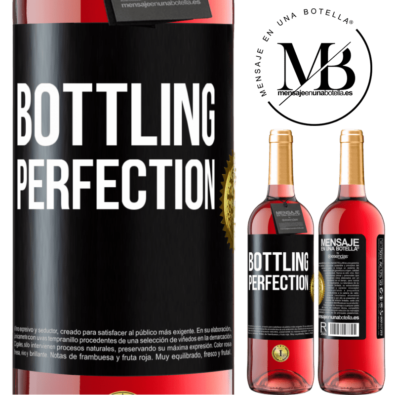 29,95 € Envio grátis | Vinho rosé Edição ROSÉ Bottling perfection Etiqueta Preta. Etiqueta personalizável Vinho jovem Colheita 2025 Tempranillo