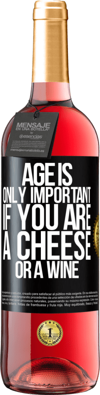 29,95 € | ロゼワイン ROSÉエディション 年齢は、あなたがチーズまたはワインである場合にのみ重要です ブラックラベル. カスタマイズ可能なラベル 若いワイン 収穫 2023 Tempranillo