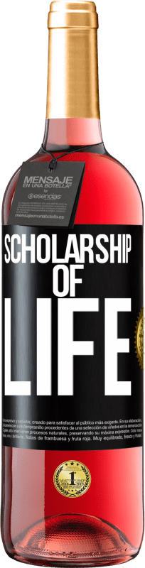 29,95 € | Rosé Wine ROSÉ Edition Scholarship of life Black Label. Customizable label Young wine Harvest 2024 Tempranillo