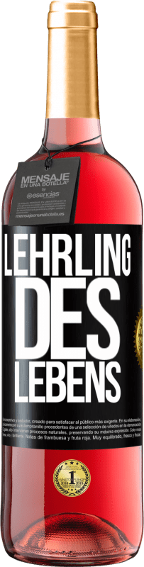 29,95 € | Roséwein ROSÉ Ausgabe Lehrling des Lebens Schwarzes Etikett. Anpassbares Etikett Junger Wein Ernte 2023 Tempranillo