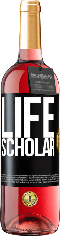 29,95 € | Vinho rosé Edição ROSÉ Life Scholar Etiqueta Preta. Etiqueta personalizável Vinho jovem Colheita 2023 Tempranillo