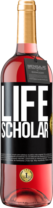 29,95 € | Vinho rosé Edição ROSÉ Life Scholar Etiqueta Preta. Etiqueta personalizável Vinho jovem Colheita 2024 Tempranillo