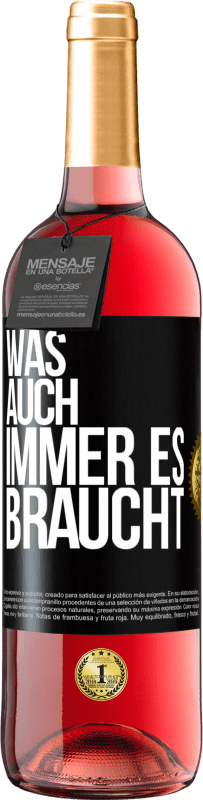 29,95 € | Roséwein ROSÉ Ausgabe Was auch immer es braucht Schwarzes Etikett. Anpassbares Etikett Junger Wein Ernte 2023 Tempranillo