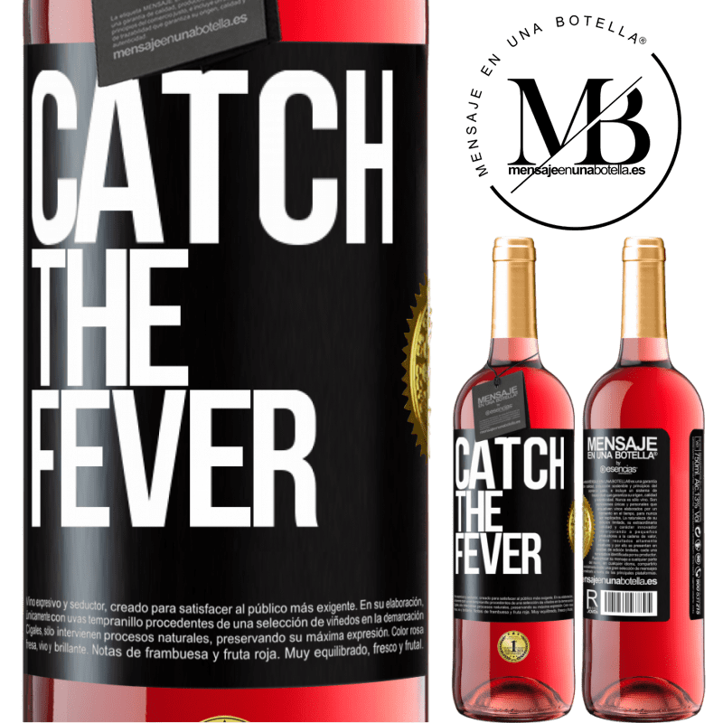 24,95 € Free Shipping | Rosé Wine ROSÉ Edition Catch the fever Black Label. Customizable label Young wine Harvest 2021 Tempranillo