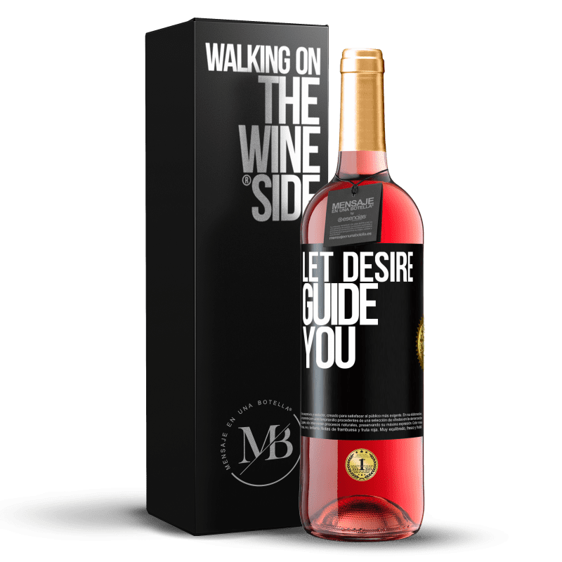29,95 € Free Shipping | Rosé Wine ROSÉ Edition Let desire guide you Black Label. Customizable label Young wine Harvest 2023 Tempranillo