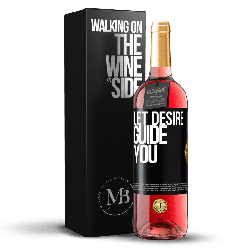 29,95 € Free Shipping | Rosé Wine ROSÉ Edition Let desire guide you Black Label. Customizable label Young wine Harvest 2024 Tempranillo