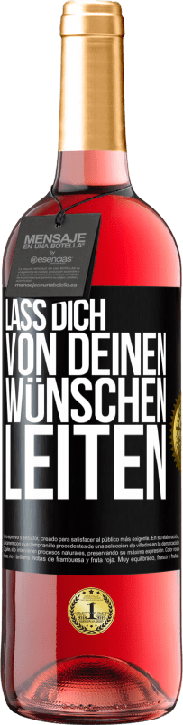 29,95 € | Roséwein ROSÉ Ausgabe Lass dich von deinen Wünschen leiten Schwarzes Etikett. Anpassbares Etikett Junger Wein Ernte 2023 Tempranillo