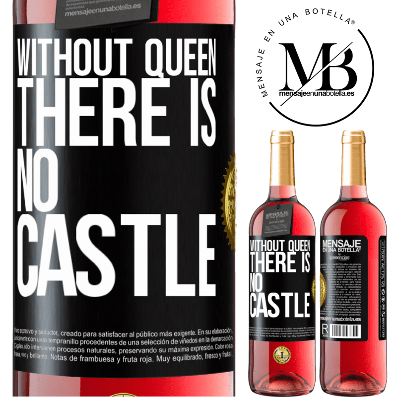 29,95 € Free Shipping | Rosé Wine ROSÉ Edition Without queen, there is no castle Black Label. Customizable label Young wine Harvest 2024 Tempranillo