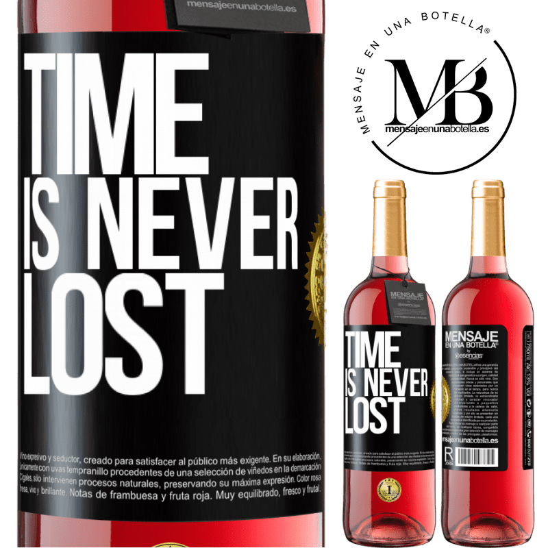 29,95 € Free Shipping | Rosé Wine ROSÉ Edition Time is never lost Black Label. Customizable label Young wine Harvest 2023 Tempranillo