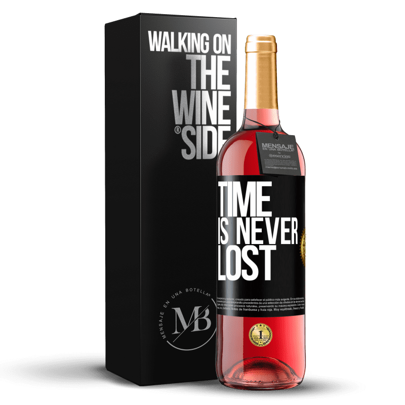 29,95 € Free Shipping | Rosé Wine ROSÉ Edition Time is never lost Black Label. Customizable label Young wine Harvest 2023 Tempranillo