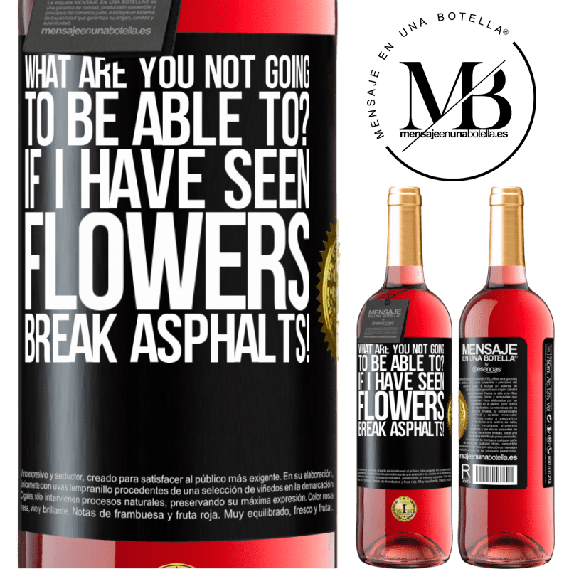 29,95 € Free Shipping | Rosé Wine ROSÉ Edition what are you not going to be able to? If I have seen flowers break asphalts! Black Label. Customizable label Young wine Harvest 2022 Tempranillo