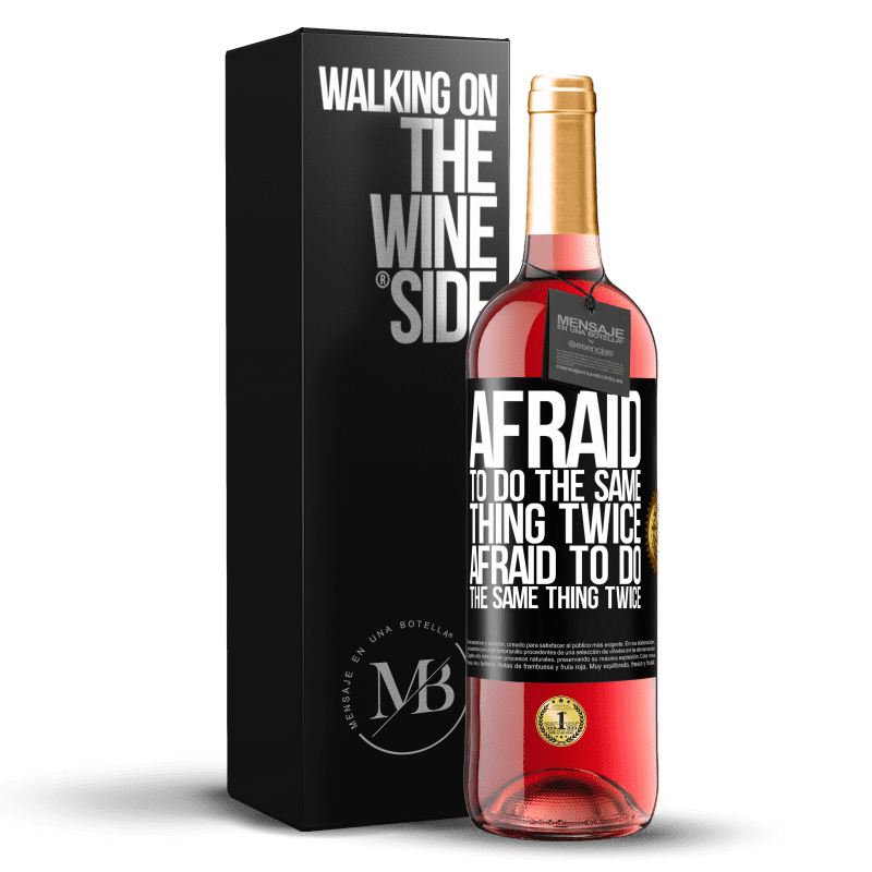 29,95 € Free Shipping | Rosé Wine ROSÉ Edition Afraid to do the same thing twice. Afraid to do the same thing twice Black Label. Customizable label Young wine Harvest 2024 Tempranillo