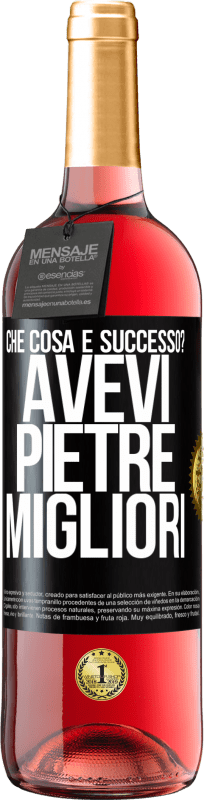 29,95 € | Vino rosato Edizione ROSÉ che cosa è successo? Avevi pietre migliori Etichetta Nera. Etichetta personalizzabile Vino giovane Raccogliere 2024 Tempranillo