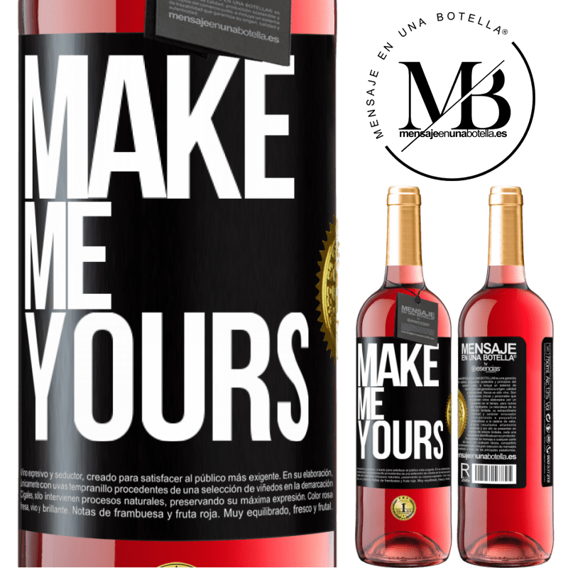 29,95 € Free Shipping | Rosé Wine ROSÉ Edition Make me yours Black Label. Customizable label Young wine Harvest 2022 Tempranillo