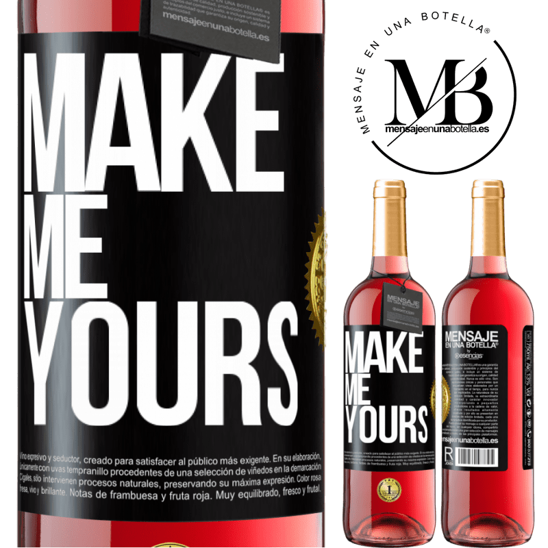 29,95 € Free Shipping | Rosé Wine ROSÉ Edition Make me yours Black Label. Customizable label Young wine Harvest 2024 Tempranillo