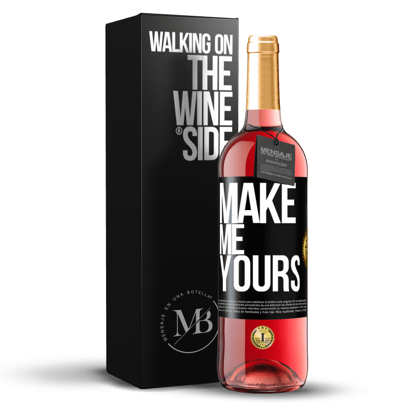 29,95 € Free Shipping | Rosé Wine ROSÉ Edition Make me yours Black Label. Customizable label Young wine Harvest 2023 Tempranillo