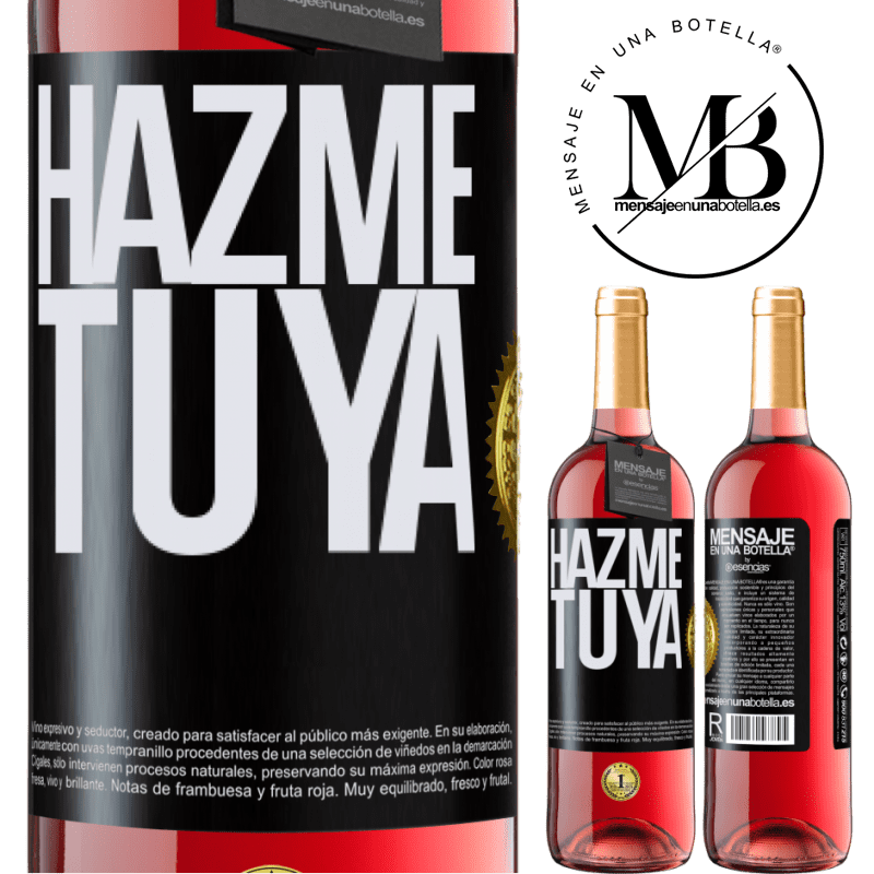 29,95 € Envío gratis | Vino Rosado Edición ROSÉ Hazme tuya Etiqueta Negra. Etiqueta personalizable Vino joven Cosecha 2024 Tempranillo