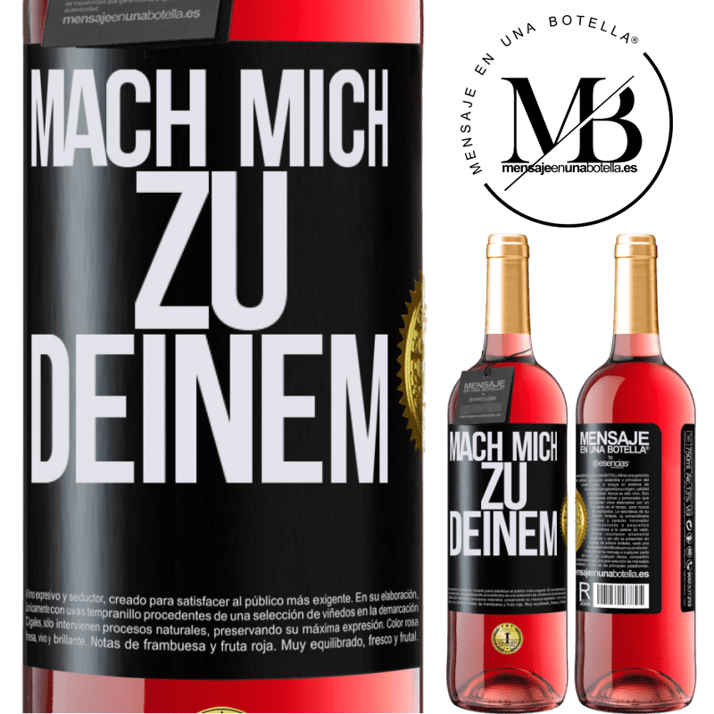 29,95 € Kostenloser Versand | Roséwein ROSÉ Ausgabe Mach mich Deinen Schwarzes Etikett. Anpassbares Etikett Junger Wein Ernte 2024 Tempranillo