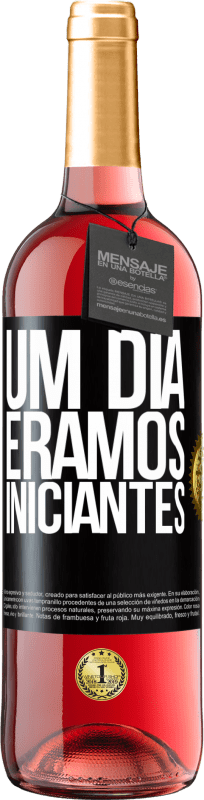 29,95 € Envio grátis | Vinho rosé Edição ROSÉ Um dia éramos iniciantes Etiqueta Preta. Etiqueta personalizável Vinho jovem Colheita 2025 Tempranillo