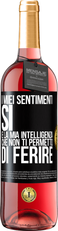 29,95 € Spedizione Gratuita | Vino rosato Edizione ROSÉ I miei sentimenti, sì. È la mia intelligenza che non ti permetto di ferire Etichetta Nera. Etichetta personalizzabile Vino giovane Raccogliere 2025 Tempranillo
