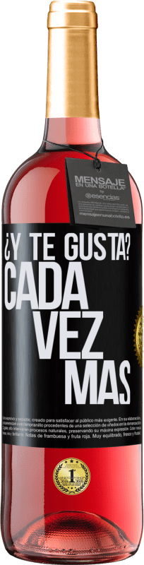 29,95 € | Vino Rosado Edición ROSÉ ¿Y te gusta? Cada vez más Etiqueta Negra. Etiqueta personalizable Vino joven Cosecha 2024 Tempranillo