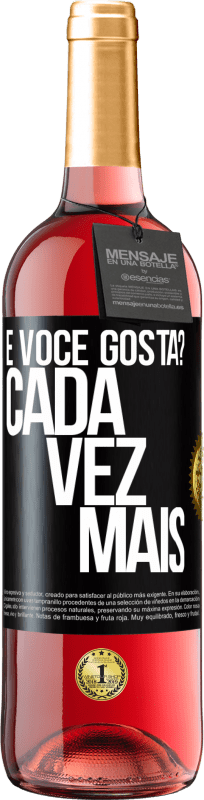 Envio grátis | Vinho rosé Edição ROSÉ e você gosta? Cada vez mais Etiqueta Preta. Etiqueta personalizável Vinho jovem Colheita 2025 Tempranillo