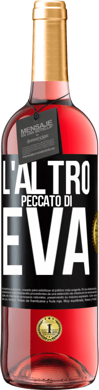 Spedizione Gratuita | Vino rosato Edizione ROSÉ L'altro peccato di Eva Etichetta Nera. Etichetta personalizzabile Vino giovane Raccogliere 2023 Tempranillo