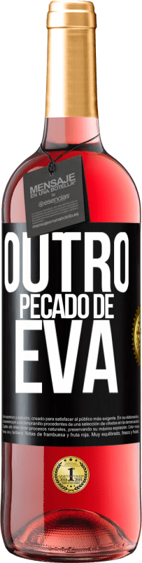 29,95 € | Vinho rosé Edição ROSÉ Outro pecado de Eva Etiqueta Preta. Etiqueta personalizável Vinho jovem Colheita 2024 Tempranillo