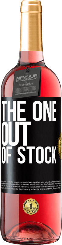 29,95 € | 桃红葡萄酒 ROSÉ版 The one out of stock 黑标. 可自定义的标签 青年酒 收成 2024 Tempranillo