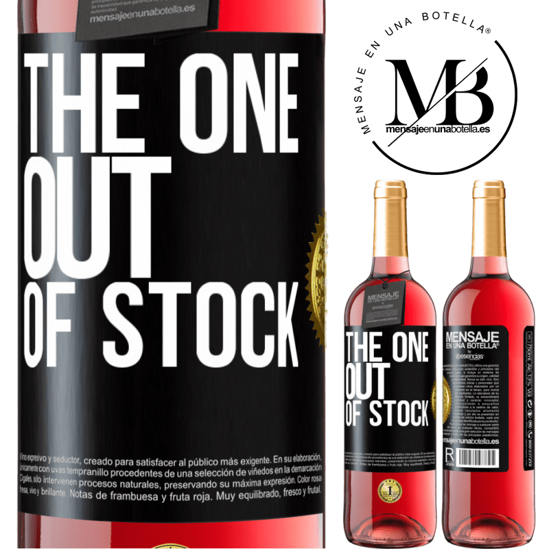29,95 € Free Shipping | Rosé Wine ROSÉ Edition The one out of stock Black Label. Customizable label Young wine Harvest 2021 Tempranillo