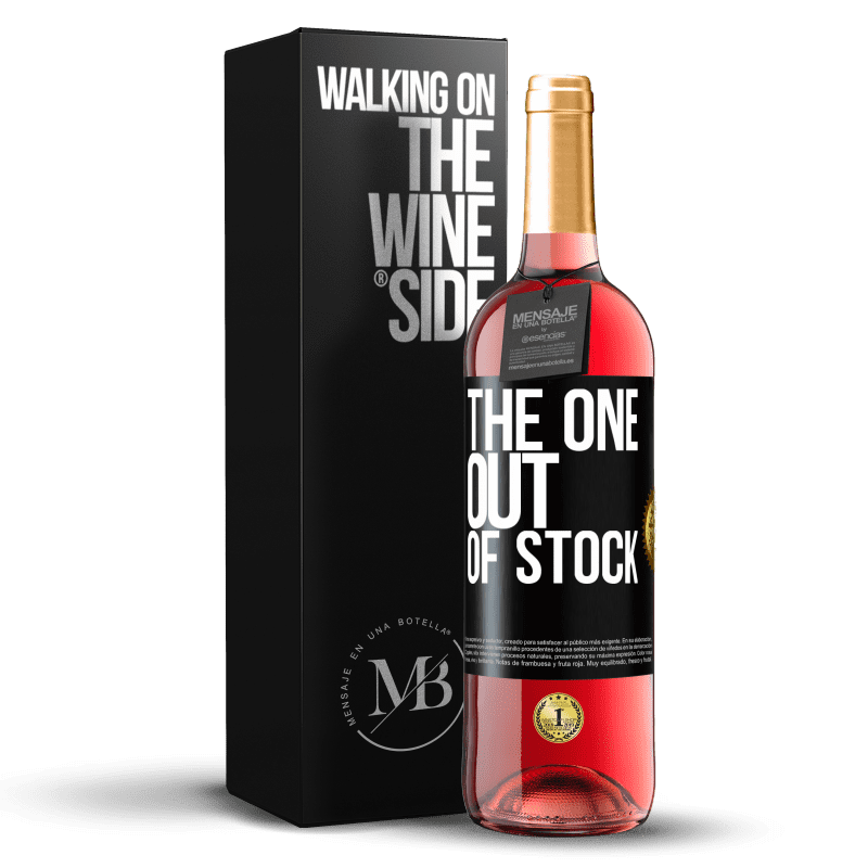 29,95 € Free Shipping | Rosé Wine ROSÉ Edition The one out of stock Black Label. Customizable label Young wine Harvest 2023 Tempranillo