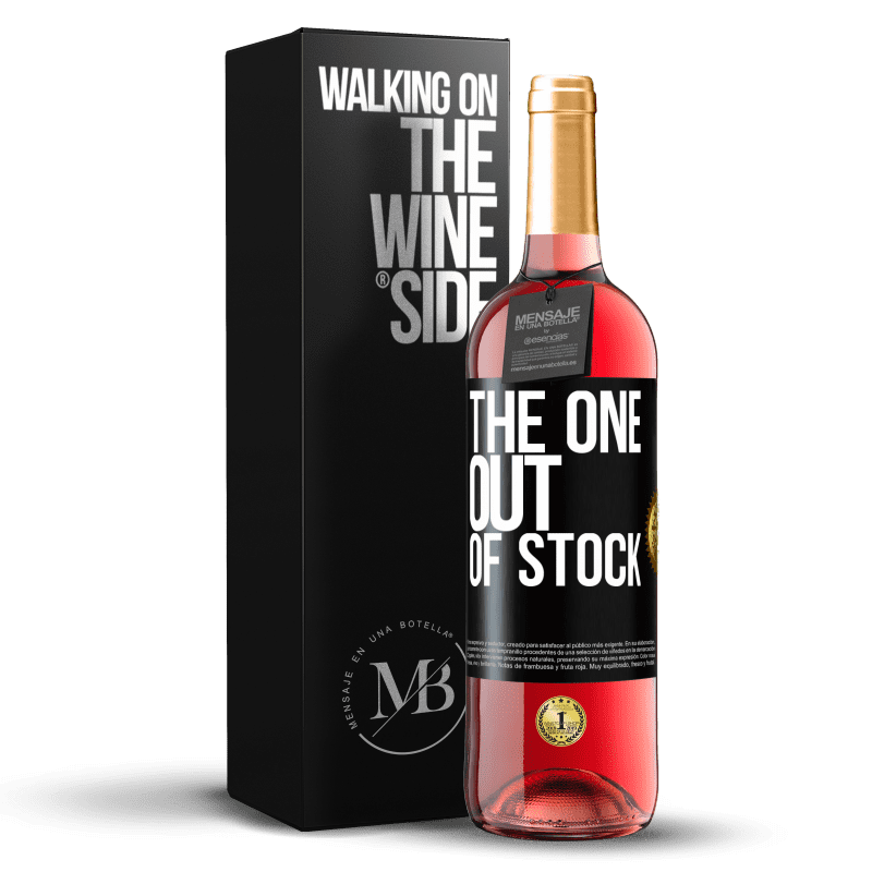29,95 € Free Shipping | Rosé Wine ROSÉ Edition The one out of stock Black Label. Customizable label Young wine Harvest 2024 Tempranillo