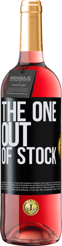 29,95 € | Roséwein ROSÉ Ausgabe The one out of stock Schwarzes Etikett. Anpassbares Etikett Junger Wein Ernte 2023 Tempranillo