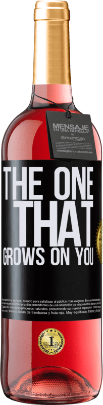 29,95 € | Roséwein ROSÉ Ausgabe The one that grows on you Schwarzes Etikett. Anpassbares Etikett Junger Wein Ernte 2024 Tempranillo