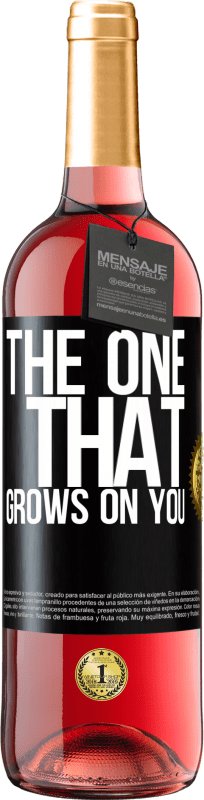 29,95 € | Vino rosato Edizione ROSÉ The one that grows on you Etichetta Nera. Etichetta personalizzabile Vino giovane Raccogliere 2024 Tempranillo