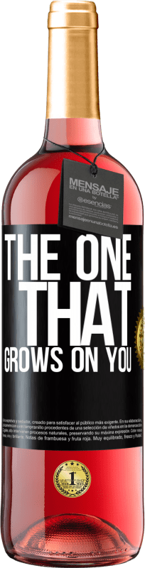 29,95 € Spedizione Gratuita | Vino rosato Edizione ROSÉ The one that grows on you Etichetta Nera. Etichetta personalizzabile Vino giovane Raccogliere 2025 Tempranillo