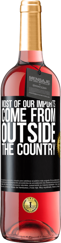 29,95 € | 桃红葡萄酒 ROSÉ版 我们的进口大部分来自国外 黑标. 可自定义的标签 青年酒 收成 2023 Tempranillo