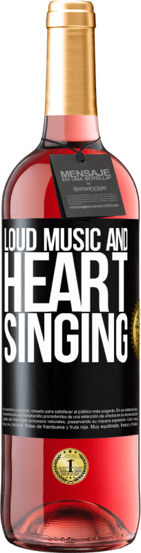 29,95 € | Rosé Wine ROSÉ Edition The loud music and the heart singing Black Label. Customizable label Young wine Harvest 2023 Tempranillo