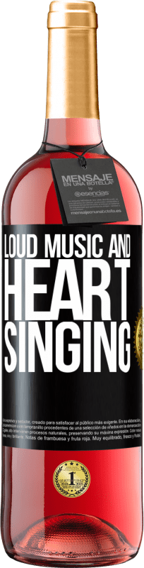 29,95 € | Rosé Wine ROSÉ Edition The loud music and the heart singing Black Label. Customizable label Young wine Harvest 2024 Tempranillo