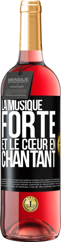 29,95 € Envoi gratuit | Vin rosé Édition ROSÉ La musique forte et le cœur en chantant Étiquette Noire. Étiquette personnalisable Vin jeune Récolte 2025 Tempranillo