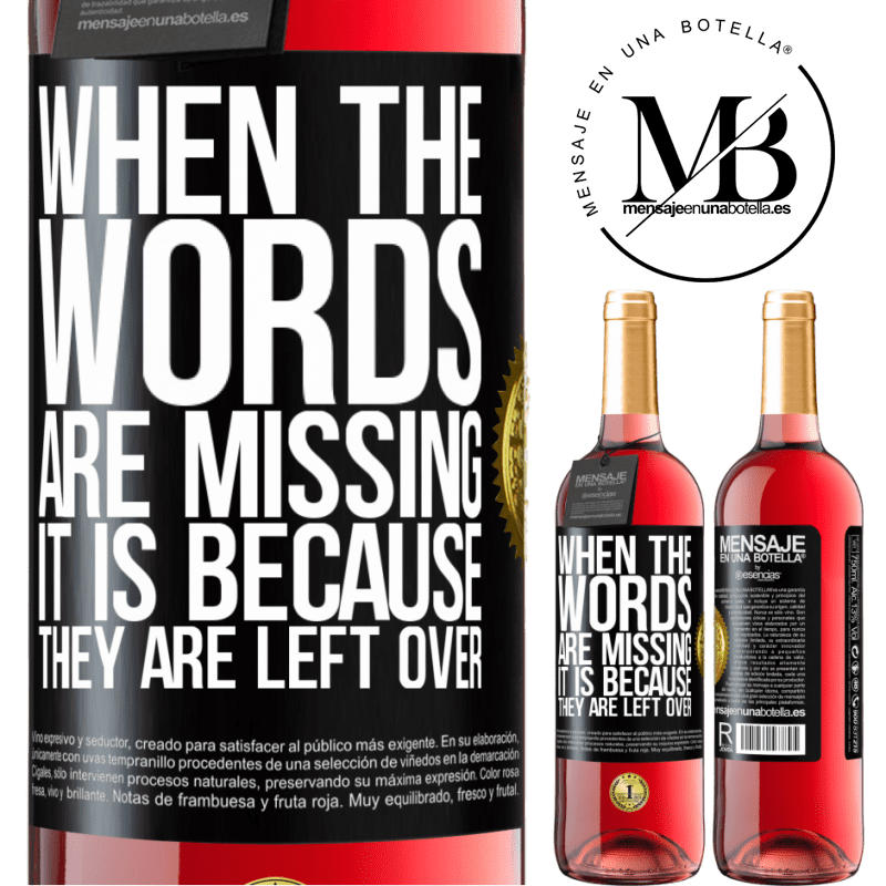 29,95 € Free Shipping | Rosé Wine ROSÉ Edition When the words are missing, it is because they are left over Black Label. Customizable label Young wine Harvest 2023 Tempranillo