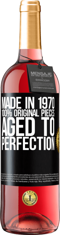29,95 € | Rosé Wine ROSÉ Edition Made in 1970, 100% original pieces. Aged to perfection Black Label. Customizable label Young wine Harvest 2023 Tempranillo