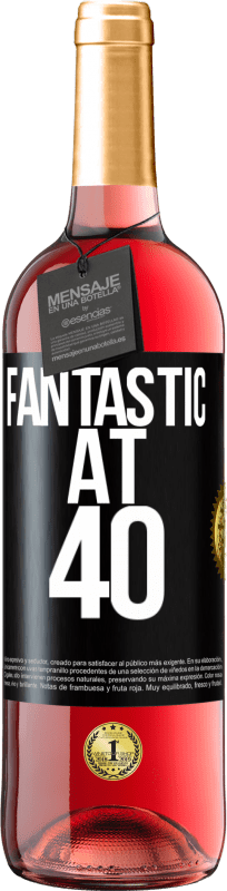 29,95 € | 桃红葡萄酒 ROSÉ版 很棒40 黑标. 可自定义的标签 青年酒 收成 2023 Tempranillo