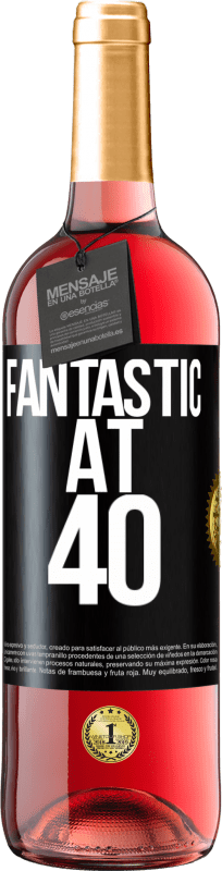 29,95 € | Rosé Wine ROSÉ Edition Fantastic at 40 Black Label. Customizable label Young wine Harvest 2024 Tempranillo