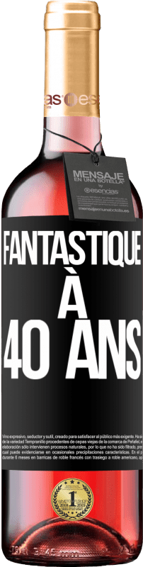 29,95 € | Vin rosé Édition ROSÉ Fantastique à 40 ans Étiquette Noire. Étiquette personnalisable Vin jeune Récolte 2024 Tempranillo