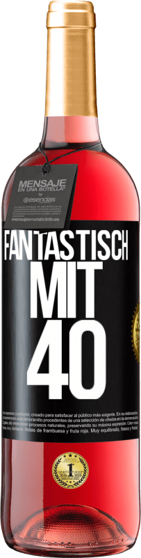29,95 € | Roséwein ROSÉ Ausgabe Fantastisch mit 40 Schwarzes Etikett. Anpassbares Etikett Junger Wein Ernte 2023 Tempranillo