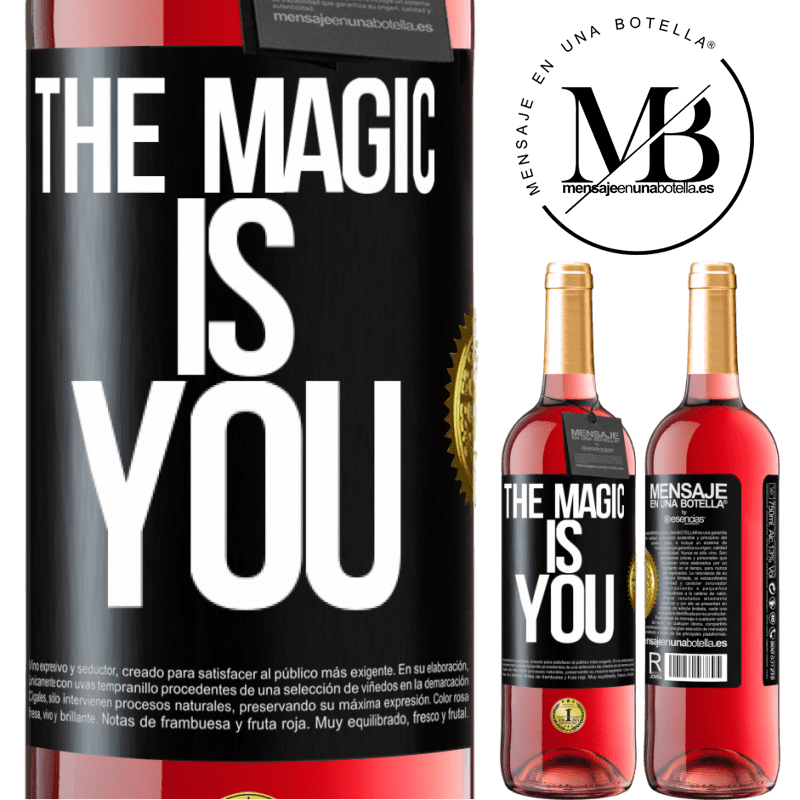 29,95 € Free Shipping | Rosé Wine ROSÉ Edition The magic is you Black Label. Customizable label Young wine Harvest 2022 Tempranillo
