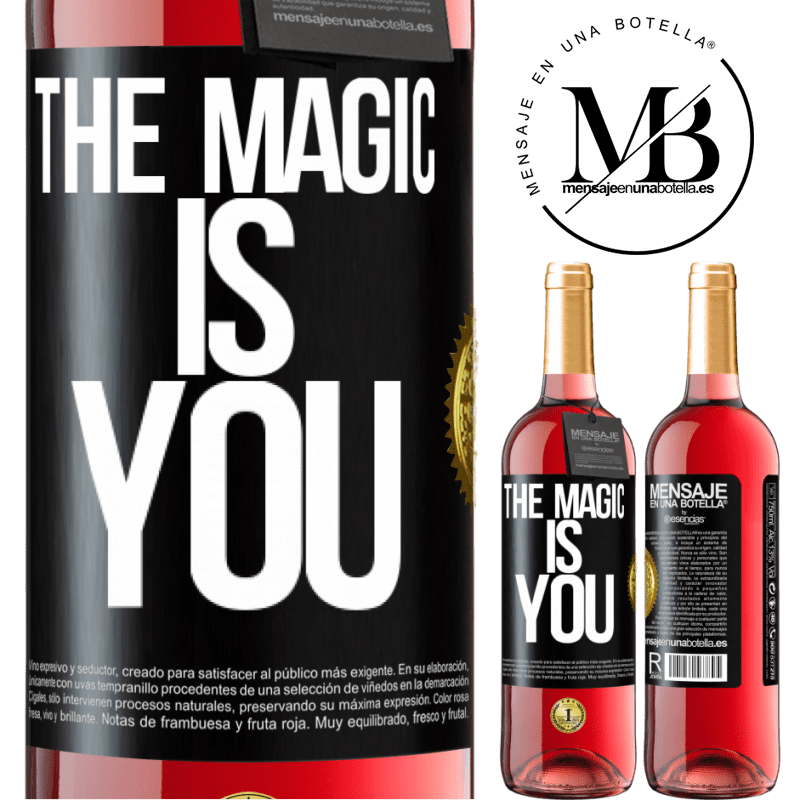 29,95 € Free Shipping | Rosé Wine ROSÉ Edition The magic is you Black Label. Customizable label Young wine Harvest 2024 Tempranillo