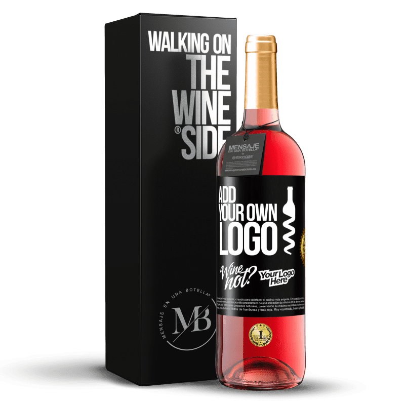 29,95 € Free Shipping | Rosé Wine ROSÉ Edition Add your own logo Black Label. Customizable label Young wine Harvest 2021 Tempranillo