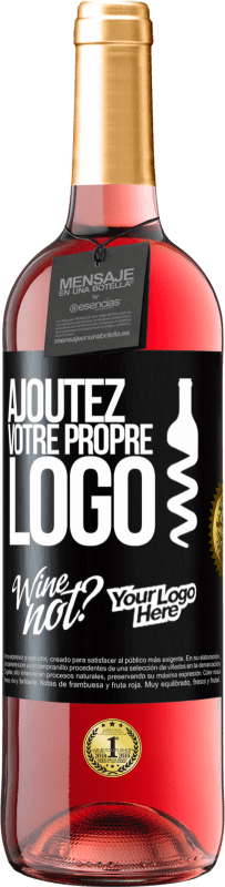 29,95 € | Vin rosé Édition ROSÉ Ajoutez votre propre logo Étiquette Noire. Étiquette personnalisable Vin jeune Récolte 2023 Tempranillo